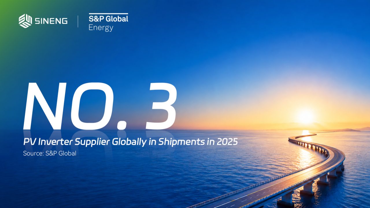 Sineng N.3 fornitore globale di inverter fotovoltaici per spedizioni 2025 — Fonte: S&P Global